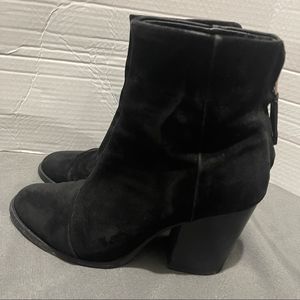 Rag and Bone Black Calf Hair Newbury Boots size 38